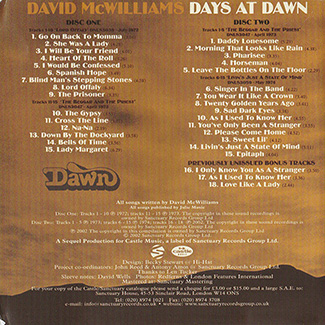back sleeve booklet